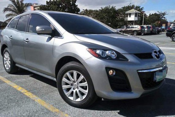 Silver Mazda Cx-7 2011 for sale in Quezon