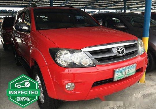 Red Toyota Fortuner 2008 for sale in Parañaque