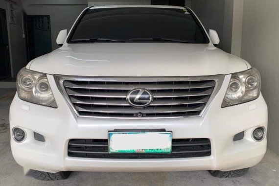 Pearl White Lexus Lx 2009 for sale in Manila