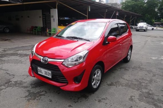 Red Toyota Wigo 2019 for sale in Manual