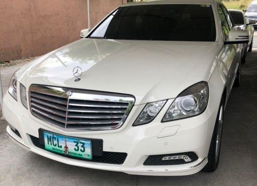 White Mercedes-Benz E-Class 2010 for sale in Manila