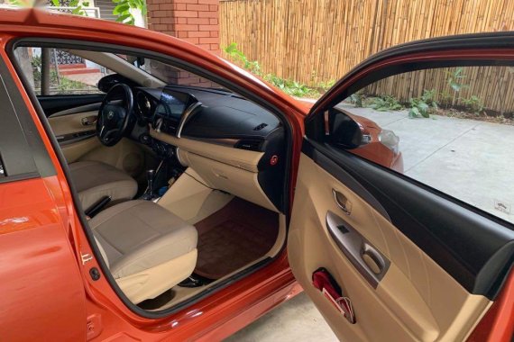 Orange Toyota Vios 2013 for sale in Manila