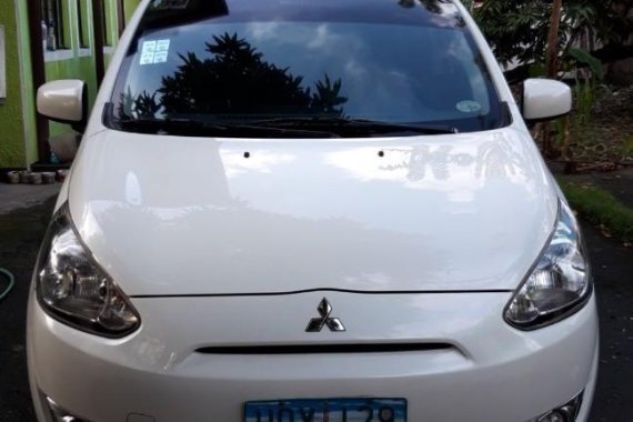 Selling White Mitsubishi Mirage 2013 in Manila