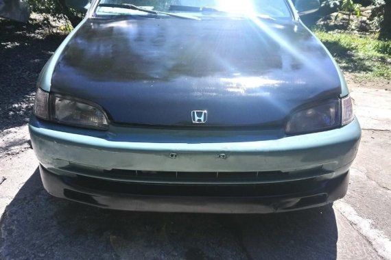 Blue Honda Civic 1995 for sale in Quezon City