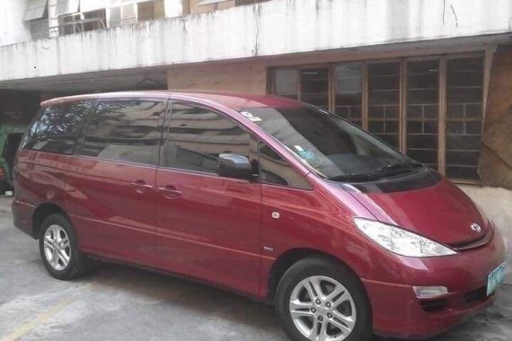 Red Toyota Previa 2004 for sale in Las Piñas