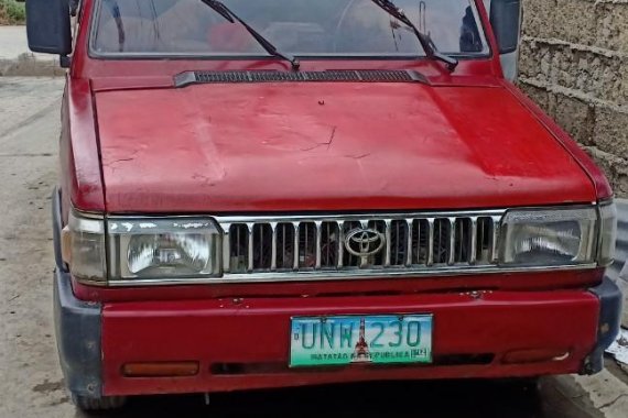 Red Toyota tamaraw 1996 for sale in Manual