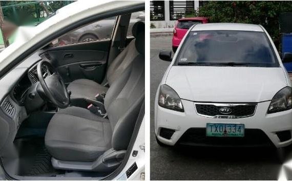 White Kia Rio 2011 for sale in Quezon City