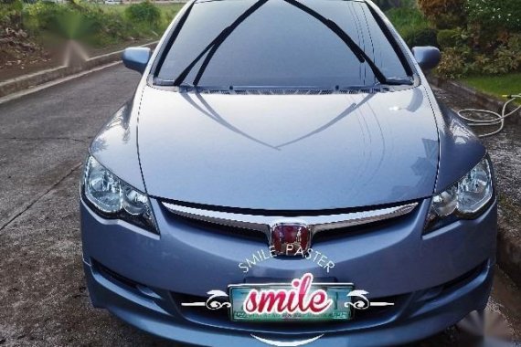 Blue Honda Civic 2007 for sale in Automatic