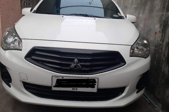 White Mitsubishi Mirage g4 2014 for sale in Manila