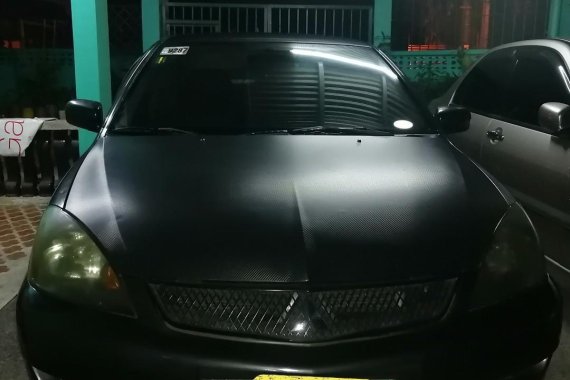 Grayblack Mitsubishi Lancer 2008 for sale in Automatic