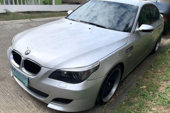 Silver Bmw 530D 2004 for sale in Automatic