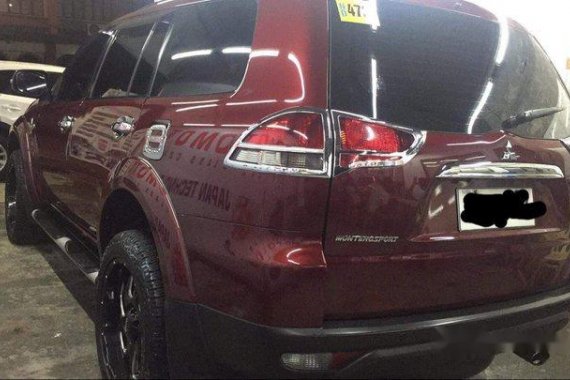 Sell Red 2014 Mitsubishi Montero Sport at 90000 km