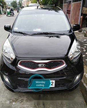 Black Kia Picanto 2015 at 36000 km for sale