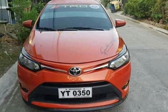 Orange Toyota Vios 2016 for sale in Pasig