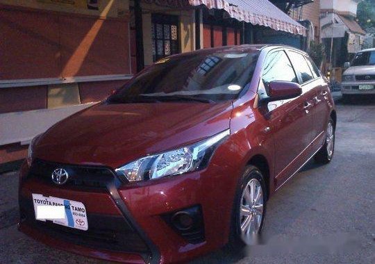 Sell Red 2015 Toyota Yaris at 44000 km