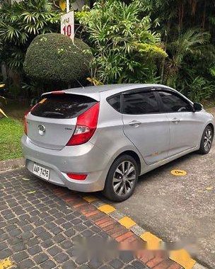 Silver Hyundai Accent 2014 Hatchback for sale 