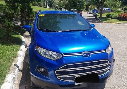 Selling Blue Ford Ecosport 2017 at 25000 km