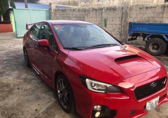 Red Subaru Wrx 2015 Manual for sale