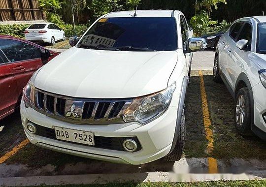 White Mitsubishi Strada 2017 for sale in Silang