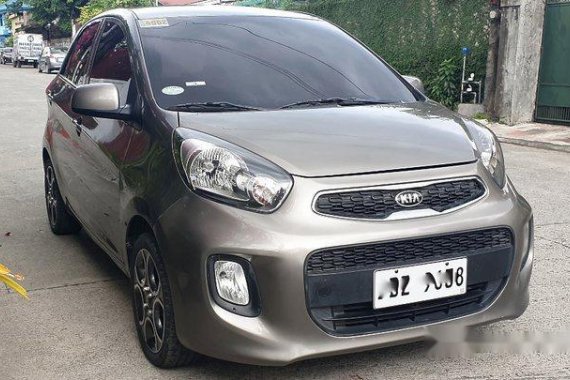 Grey Kia Picanto 2016 for sale in Caloocan