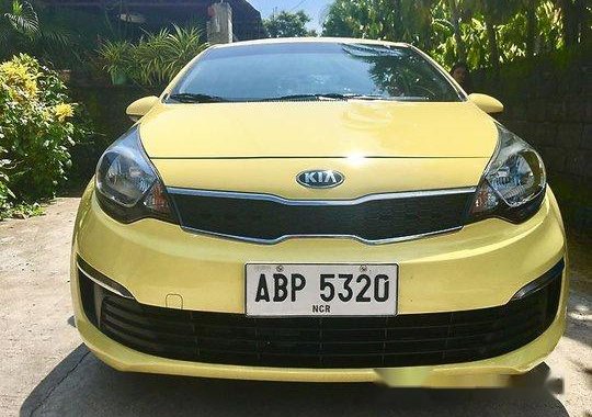 Yellow Kia Rio 2015 Manual for sale 