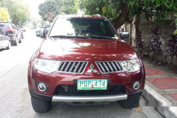 Sell Red 2011 Mitsubishi Montero Sport Automatic Diesel 