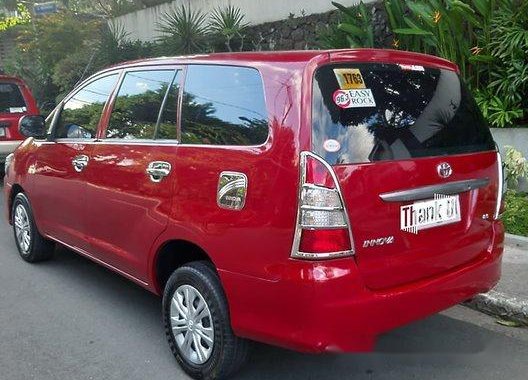 Red Toyota Innova 2015 Manual for sale