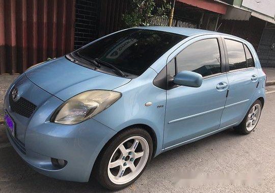 Blue Toyota Yaris 2008 Manual for sale 