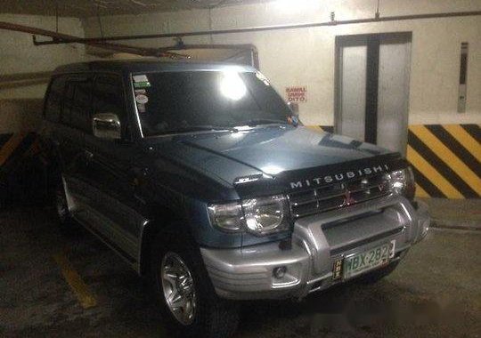 Sell Blue 1999 Mitsubishi Pajero Automatic Gasoline 