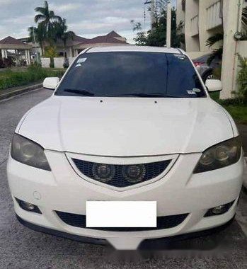 White Mazda 3 2006 for sale in Calamba