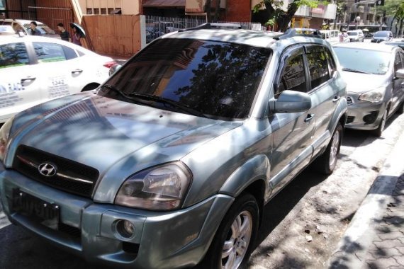 Blue Hyundai Tucson 2008 for sale in Manila