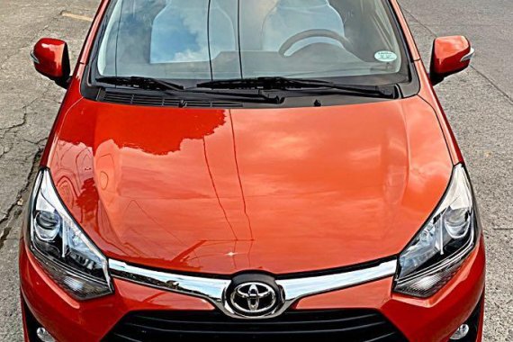 Selling Orange Toyota Wigo 2018 in Quezon City