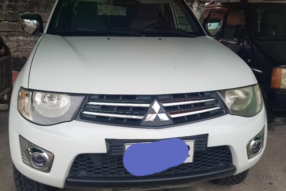 White Mitsubishi Strada 2014 for sale in Manila