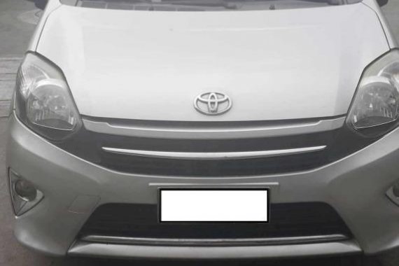 Silver Toyota Wigo 2014 for sale in Automatic