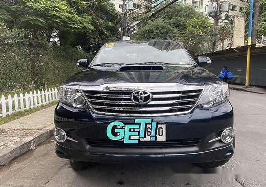 Black Toyota Fortuner 2015 for sale in Automatic