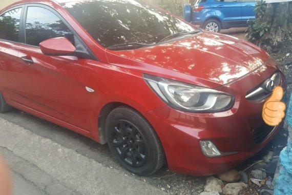 Red Hyundai Accent 2013 for sale in Manual