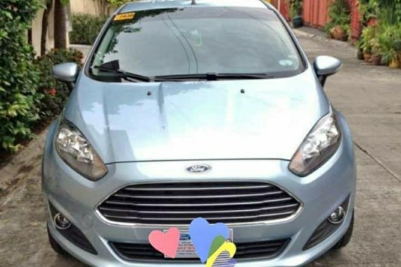 Blue Ford Fiesta 2015 for sale in Manila