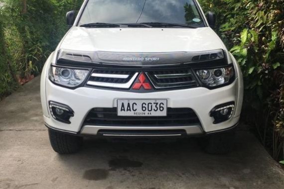 Sell White 2015 Mitsubishi Montero sport in Tuguegarao