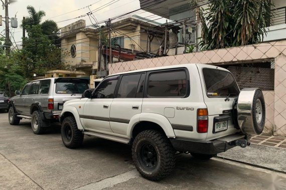 White Toyota Land Cruiser 1992 for sale in Automatic