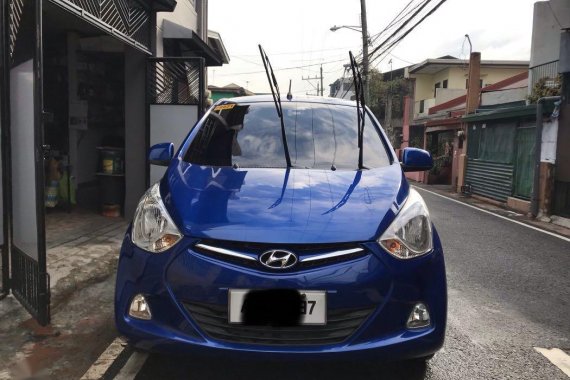 Blue Hyundai Eon 2014 for sale in Manila