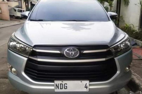 Silver Toyota Innova 2015 for sale in Manual