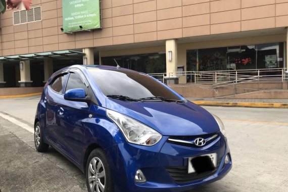 Blue Hyundai Eon 2014 for sale in Manila