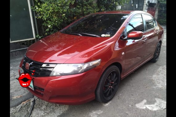 Selling Red Honda City 2009 Sedan at Manual at 97000 in Quezon City