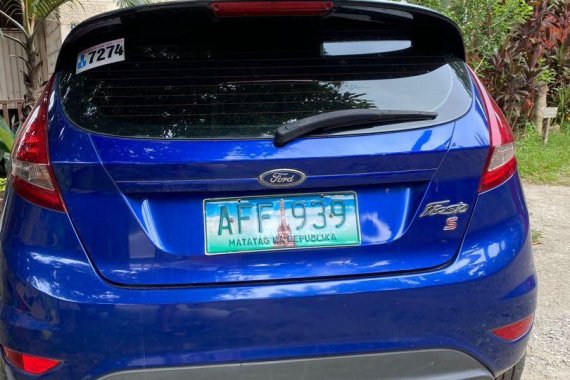Blue Ford Fiesta 2013 for sale in Cebu City