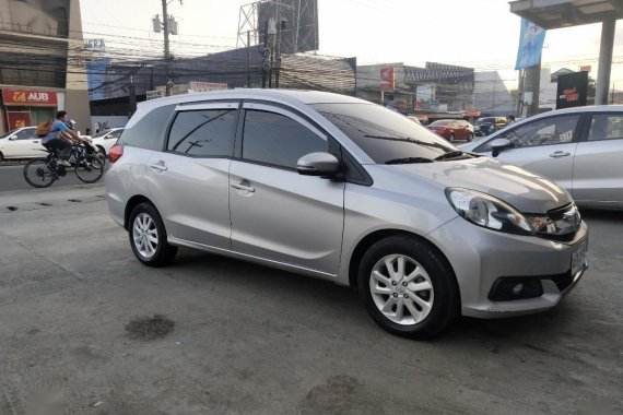 Silver Honda Mobilio 2015 SUV / MPV for sale in Manila