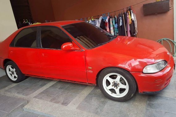 Red Honda Civic 1993 for sale in Manila