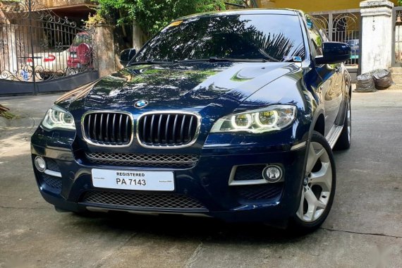 Blue Bmw X6 2015 for sale in Quezon City