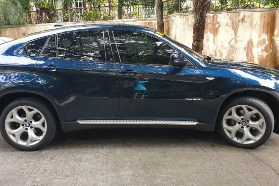 Blue Bmw X6 2015 for sale in Quezon City