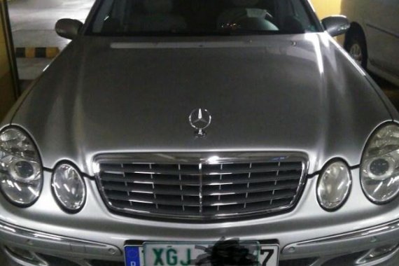 Silver Mercedes-Benz E-Class 2003 for sale in Makati City