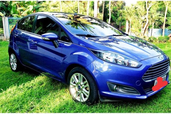 Blue Ford Fiesta 2014 for sale in Automatic